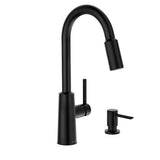 Moen NORI Matte Black One-Handle High Arc Pulldown Kitchen Faucet