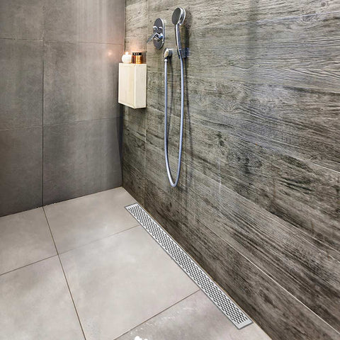 DELTA 24 Linear Drain - Satin Chrome
