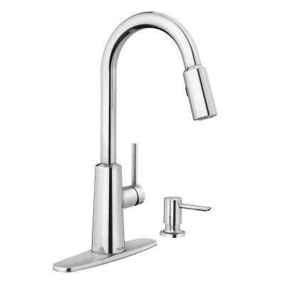Moen NORI Chrome One-Handle High Arc Pulldown Kitchen Faucet