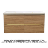 Natural Oak 1200mm Vanity Unit with 4 drawers