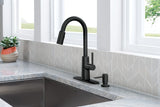 Moen NORI Matte Black One-Handle High Arc Pulldown Kitchen Faucet
