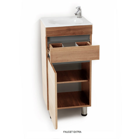 ALUVIA 40 Vanity with Basin - HONEY