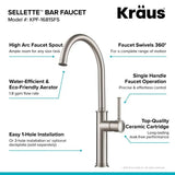 SELLETTE Spot Free Stainless Single Handle Kitchen Faucet