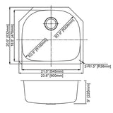 Undermount Single Bowl D SS Kitchen Sink