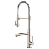 Kraus ARTEC PRO Commercial Style Pre-Rinse Kitchen Faucet in Spot Free Stainless Steel