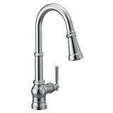 Moen PATERSON Chrome Interchangeable One-Handle High Arc Pulldown Kitchen Faucet