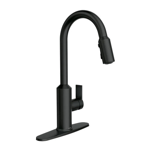 Moen MEENA 87270BL  Matt Black One-Handle High Arc Pulldown Kitchen Faucet