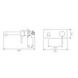 American Standard Chrome ZEN Wallmount Faucet