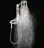 Moen NEBIA Spot Resist Brushed Nickel One-Function 7.9 Diameter Spray Head Rainshower W/ Handshower