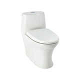 White SOLARE One Piece Toilet with Seat