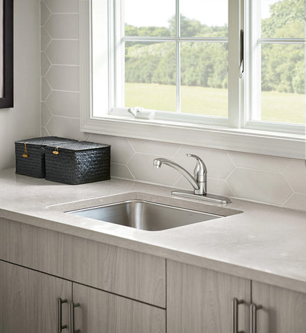 Moen ADLER Chrome One-Handle Low Arc Kitchen Faucet