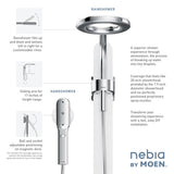 Moen NEBIA  Chrome Shower Rail Combo