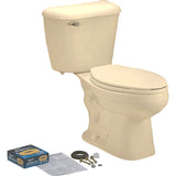 Mansfield Bone Elongated SMARTHEIGHT ALTO Complete Toilet Kit