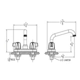 HB Chrome Laundry Faucet