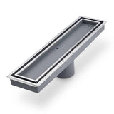 VEIL (Tile-In) 12 Linear Drain  - Satin Trim