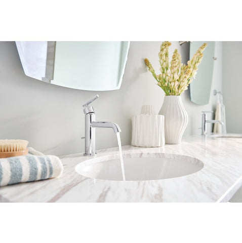 Moen GIBSON Chrome One-Handle High Arc Bathroom Faucet