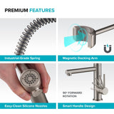Kraus ARTEC PRO Commercial Style Pre-Rinse Kitchen Faucet in Spot Free Stainless Steel