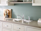 Moen ADLER Chrome One-Handle Low Arc Kitchen Faucet with Spray