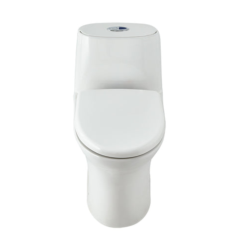 White SOLARE One Piece Toilet with Seat