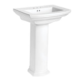 White PIAMONTE Pedestal Basin COMBO