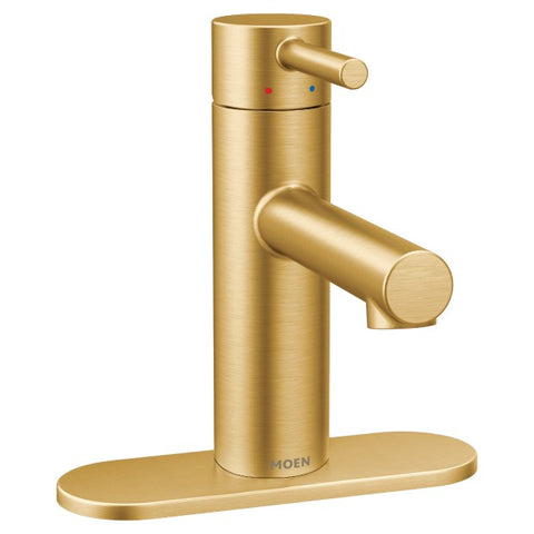 ALIGN Brushed Gold One-Handle High Arc Bathroom Faucet