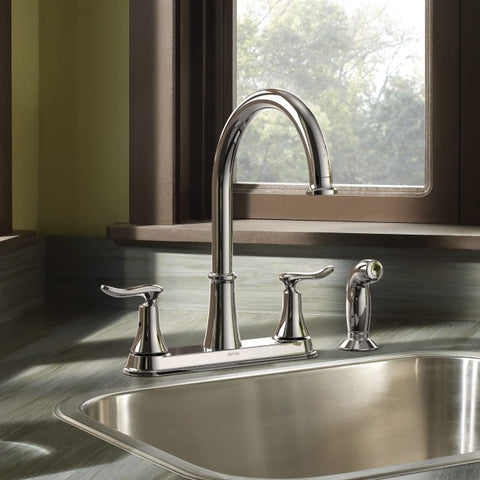 Moen SOLIDAD Chrome Two-Handle High Arc Kitchen Faucet