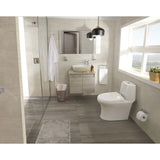 White SOLARE One Piece Toilet with Seat