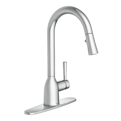 Moen ADLER  Chrome One-Handle High Arc Pulldown Kitchen Faucet