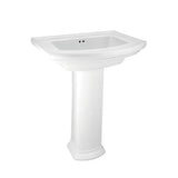 White PIAMONTE Pedestal Basin COMBO