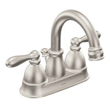 Moen CALDWELL Spot Resist Brushed Nickel Two-Handle High Arc Bathroom Faucet