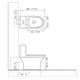 White FUSSION One Piece Toilet