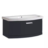 TEMPO 900 Dark Grey Wall Hung Vanity with Top