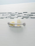 Chrome 16" Grab Bar With Shelf