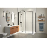 60 X 36 Shower Base with BLACK Shower Enclosure