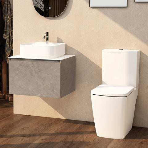 RAVINE White COMFORT HEIGHT COMBO With Slo-Close Seat
