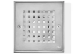 RIA 5-3/4" SQUARE Shower Drain - Satin Chrome