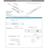 SUPREME DELMAR Linear Drain - 30" Satin Chrome