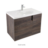 ELIPSE VITAL Wall Hung Vanity - 80cm CARBON/LEAD