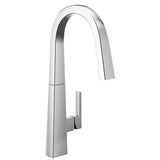 Moen NIO Chrome One-Handle High Arc Pulldown Kitchen Faucet