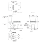 SUMMIT 4 White Elongated SmartHeight Dual Flush Toilet with Slo-Close Seat