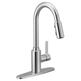 Moen GENTA Chrome One-Handle High Arc Pulldown Kitchen Faucet