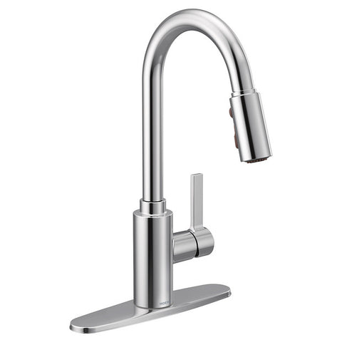 Moen GENTA Chrome One-Handle High Arc Pulldown Kitchen Faucet