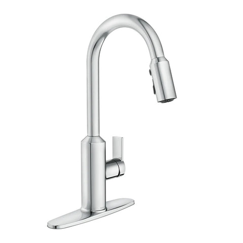 Moen 87270 MEENA Chrome One-Handle High Arc Pulldown Kitchen Faucet