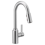 Moen GENTA Chrome One-Handle High Arc Pulldown Kitchen Faucet