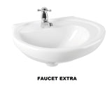 White HAPPY Pedestal Basin - Only