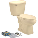 Mansfield BONE ALTO Round Front Complete Toilet Kit