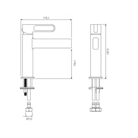 American Standard  Chrome ZEN Basin Faucet