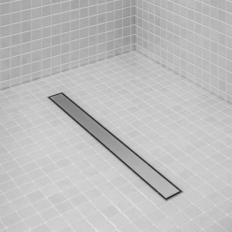 RIA 24" - 2 in 1 Linear Shower Drain Satin Chrome