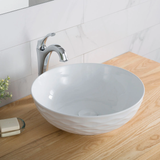 White VIVA Round Vessel Sink