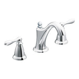 Moen CALDWELL Chrome Two-Handle High Arc Widespread Bathroom Faucet